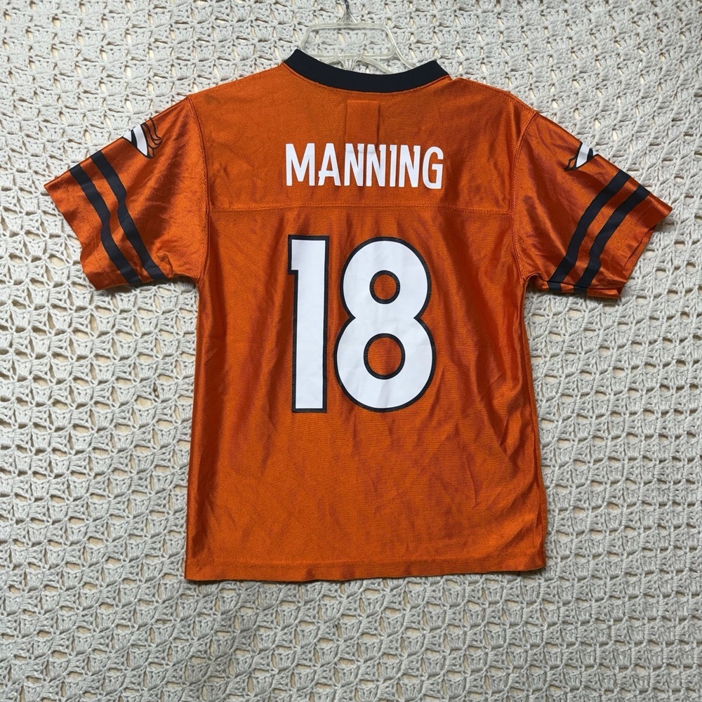 Denver Broncos Peyton Manning 18 Jersey Youth Sz M  (10-12) Team NFL Apparel